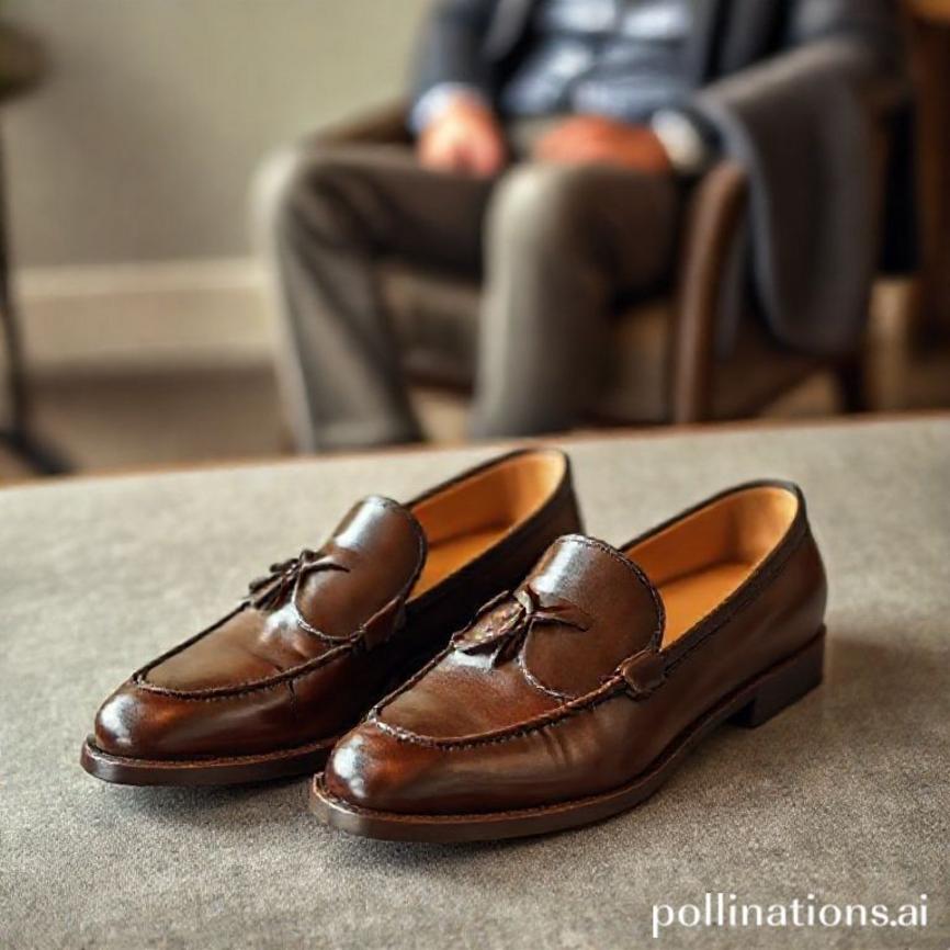 {"prompt":"A high-quality photo of a pair of elegant leather loafer shoes (could be penny or tassel style) from Cibaduyut on a subtly textured background, perhaps a wooden table or a stylish floor. The shoes should be pristine and show fine craftsmanship. In the background, slightly blurred, there could be a person (male or female) dressed in smart casual attire (e.g., chinos/well-fitted trousers, a crisp shirt or a polo, maybe a blazer draped over a chair), suggesting a sophisticated yet relaxed look. The lighting should be warm and inviting, highlighting the leather's texture and color.","originalPrompt":"A high-quality photo of a pair of elegant leather loafer shoes (could be penny or tassel style) from Cibaduyut on a subtly textured background, perhaps a wooden table or a stylish floor. The shoes should be pristine and show fine craftsmanship. In the background, slightly blurred, there could be a person (male or female) dressed in smart casual attire (e.g., chinos/well-fitted trousers, a crisp shirt or a polo, maybe a blazer draped over a chair), suggesting a sophisticated yet relaxed look. The lighting should be warm and inviting, highlighting the leather's texture and color.","width":768,"height":768,"seed":42,"model":"flux","enhance":false,"nologo":false,"negative_prompt":"undefined","nofeed":false,"safe":false,"quality":"medium","image":[],"transparent":false,"has_nsfw_concept":false,"concept":{"special_scores":{"0":0.37400001287460327,"1":-0.08399999886751175,"2":-0.13300000131130219},"special_care":[[0,0.37400001287460327]],"concept_scores":{"0":-0.057999998331069946,"1":-0.05999999865889549,"2":-0.06499999761581421,"3":-0.05900000035762787,"4":-0.06599999964237213,"5":-0.07800000160932541,"6":-0.07199999690055847,"7":-0.0689999982714653,"8":-0.0949999988079071,"9":-0.14000000059604645,"10":-0.07500000298023224,"11":-0.05700000002980232,"12":-0.07199999690055847,"13":-0.11299999803304672,"14":-0.13500000536441803,"15":-0.10899999737739563,"16":-0.13199999928474426},"bad_concepts":[]},"trackingData":{"actualModel":"flux","usage":{"completionImageTokens":1,"totalTokenCount":1}}}