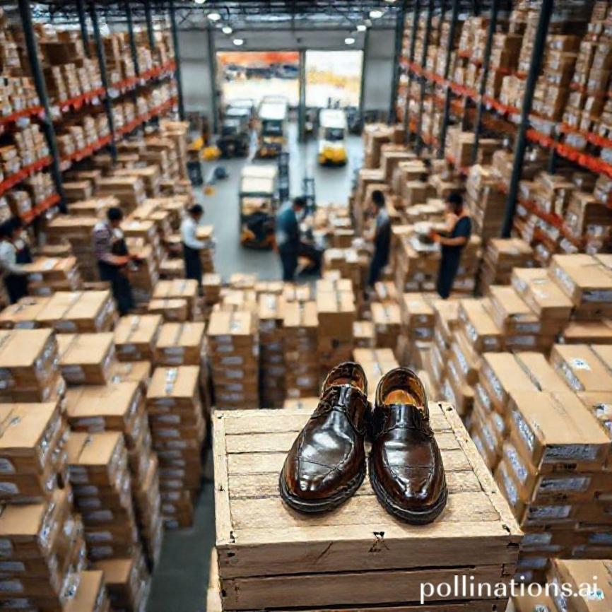 {"prompt":"A high-angle shot of a busy warehouse filled with neatly stacked shoe boxes, with a diverse team of workers (some wearing aprons, some in casual attire) actively moving boxes and scanning items. In the foreground, a pair of stylish leather shoes is prominently displayed on a small wooden crate, suggesting the quality of the product. The background shows a bustling distribution center with forklifts and delivery trucks visible through an open loading bay. The overall vibe is dynamic, professional, and represents efficient logistics for shoe distribution in a modern setting.","originalPrompt":"A high-angle shot of a busy warehouse filled with neatly stacked shoe boxes, with a diverse team of workers (some wearing aprons, some in casual attire) actively moving boxes and scanning items. In the foreground, a pair of stylish leather shoes is prominently displayed on a small wooden crate, suggesting the quality of the product. The background shows a bustling distribution center with forklifts and delivery trucks visible through an open loading bay. The overall vibe is dynamic, professional, and represents efficient logistics for shoe distribution in a modern setting.","width":768,"height":768,"seed":42,"model":"flux","enhance":false,"nologo":false,"negative_prompt":"undefined","nofeed":false,"safe":false,"quality":"medium","image":[],"transparent":false,"has_nsfw_concept":false,"concept":{"special_scores":{"0":0.3880000114440918,"1":-0.08299999684095383,"2":-0.11699999868869781},"special_care":[[0,0.3880000114440918]],"concept_scores":{"0":-0.07999999821186066,"1":-0.04899999871850014,"2":-0.06800000369548798,"3":-0.06199999898672104,"4":-0.06199999898672104,"5":-0.04699999839067459,"6":-0.04399999976158142,"7":-0.06800000369548798,"8":-0.09099999815225601,"9":-0.12300000339746475,"10":-0.0729999989271164,"11":-0.06499999761581421,"12":-0.07000000029802322,"13":-0.1120000034570694,"14":-0.12800000607967377,"15":-0.11100000143051147,"16":-0.12600000202655792},"bad_concepts":[]},"trackingData":{"actualModel":"flux","usage":{"completionImageTokens":1,"totalTokenCount":1}}}