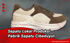 Sepatu santai casual untuk traveling ke Bandung dengan latar belakang suasana kota yang estetik.