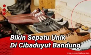 Sepatu kulit pria dengan desain elegan untuk gaya smart casual yang diproduksi di Bandung.