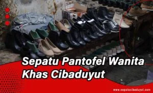 proses pembuatan sepatu pantofel kulit di pabrik sepatu Cibaduyut Bandung